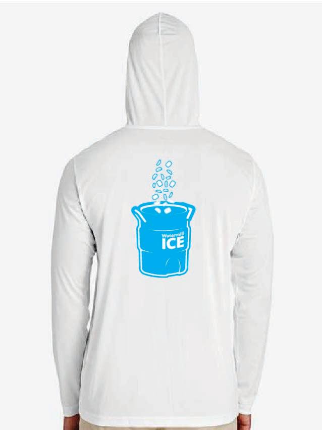 Team 365 Men's Zone Performance Long-Sleeve with Hood - Ice Bucket