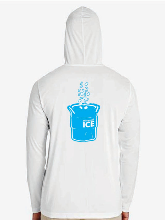 Team 365 Men's Zone Performance Long-Sleeve with Hood - Ice Bucket